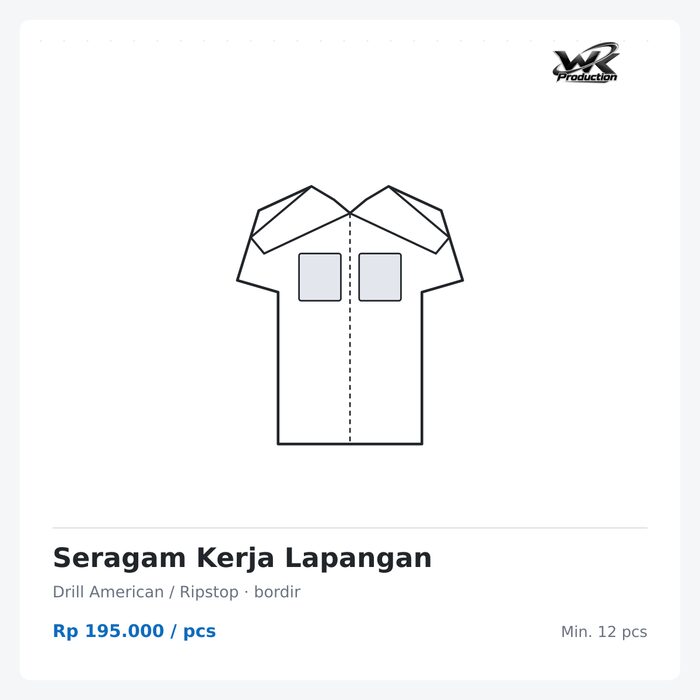 Seragam kerja lapangan